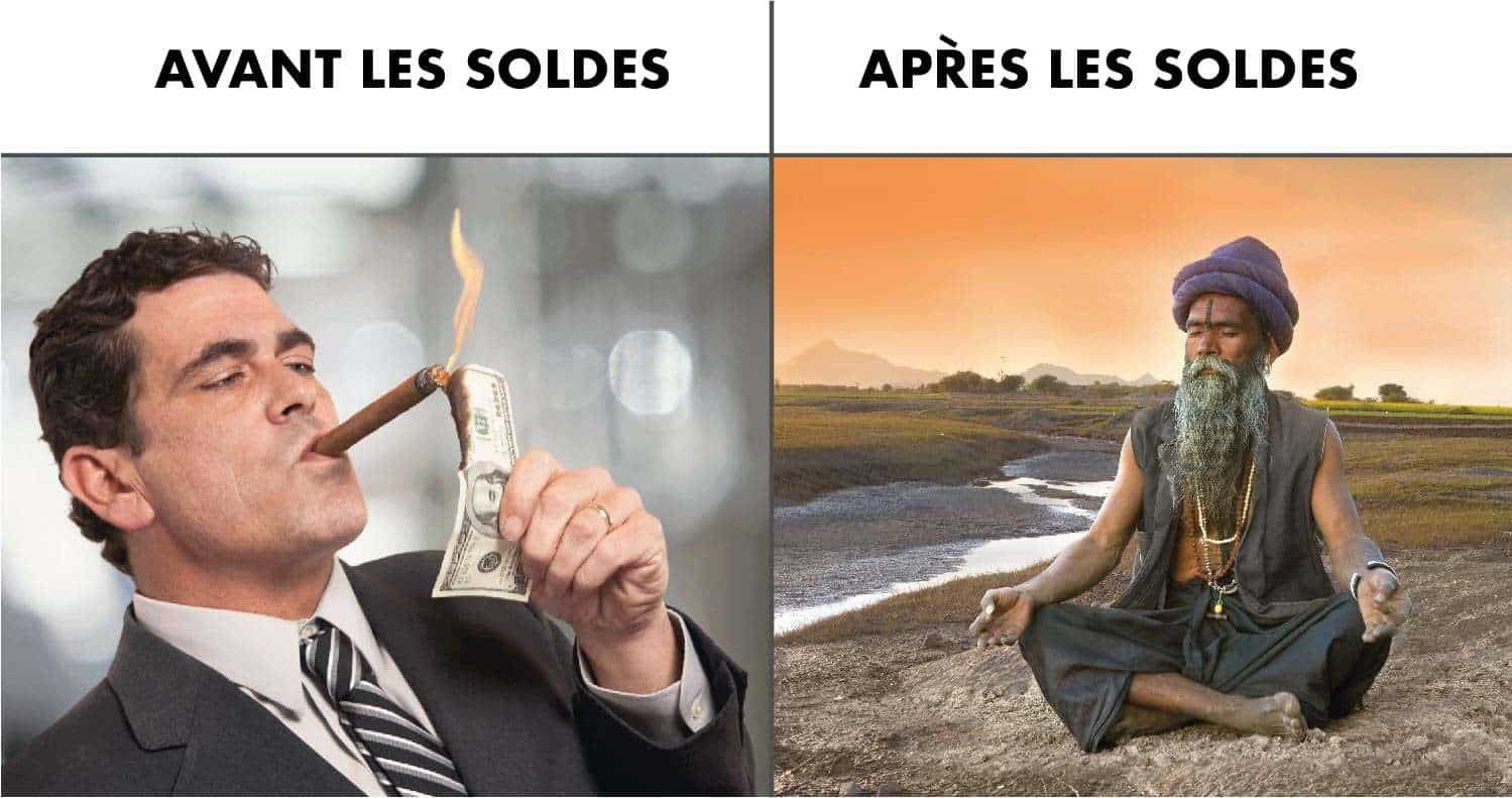 Portrait robot du cavalier pendant les soldes